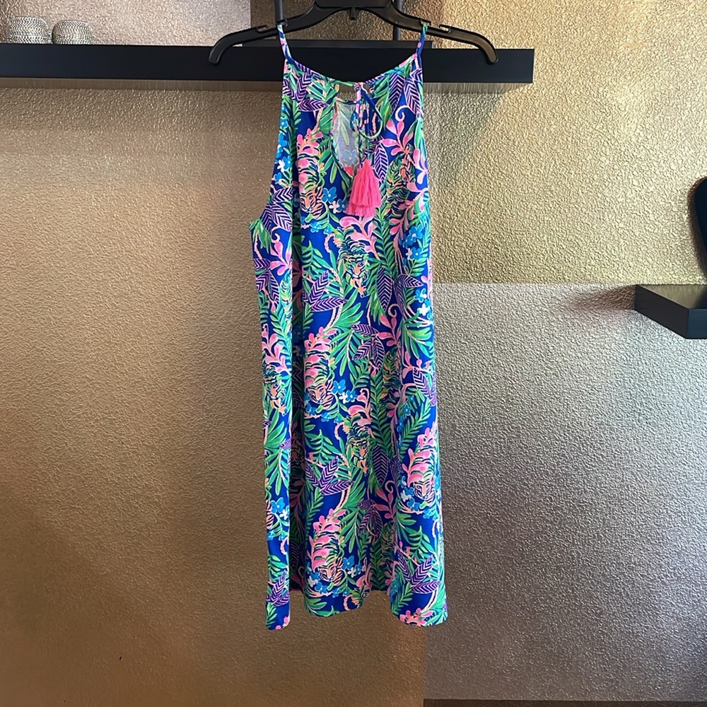 LILLY PULITZER MARGOT DRESS IN BOREALIS BLUE HOW DO LIKE ME PROWL